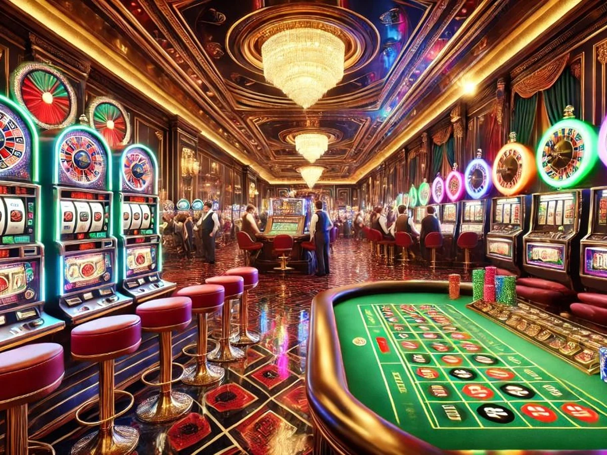 Tampilan slot mobile dengan reel dan kontrol permainan